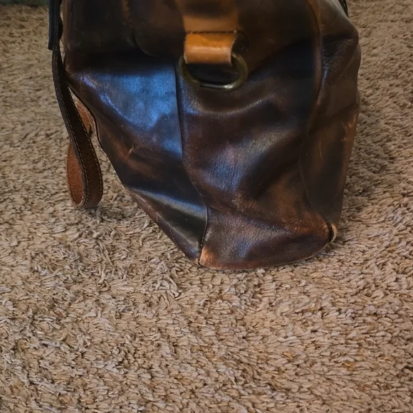 Patricia Nash Distressed Brown Leather Tote - Picture 3 of 13